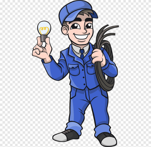png-clipart-electrician-electricity-free-content-cartoon-painted-lamp-electrician-occupation-watercolor-painting-cartoon-character